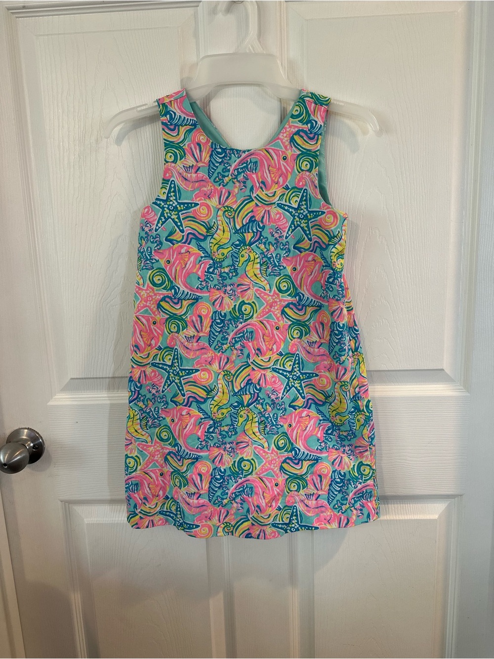 Sigrid Olsen Multicolor Sea Life Print Sleeveless Dress